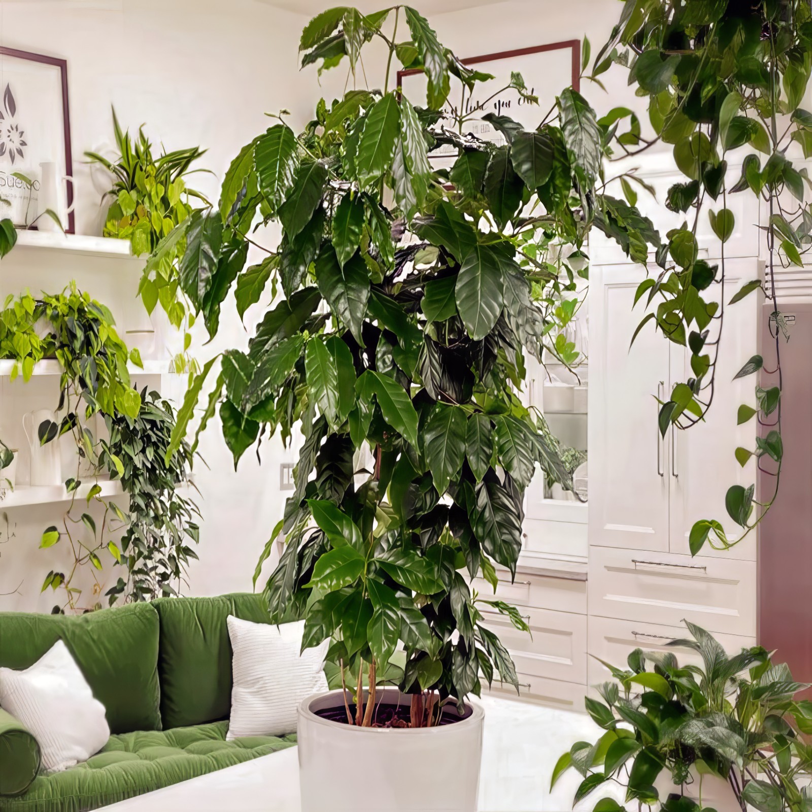 10 Coffea arabica Seeds Tropical EXOTIC Coffee Bean Indoor House Plant Tree RARE