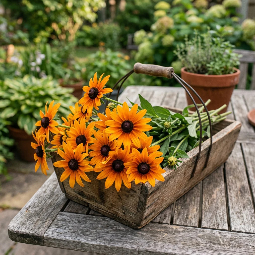 500 Orange Black-Eyed Susan Seeds for Planting – Heirloom Orange Black-Eyed