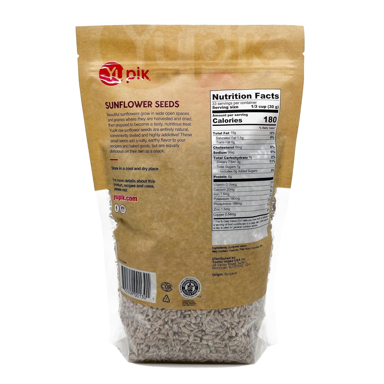 Seeds, Raw Shelled Sunflower Kernels, 2.2 Lb
