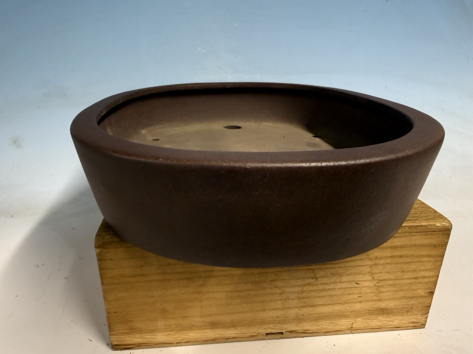 Unglazed Bonsai Tree Tokoname Pot Yamaaki Kiln 14 1/4” Floral Motif