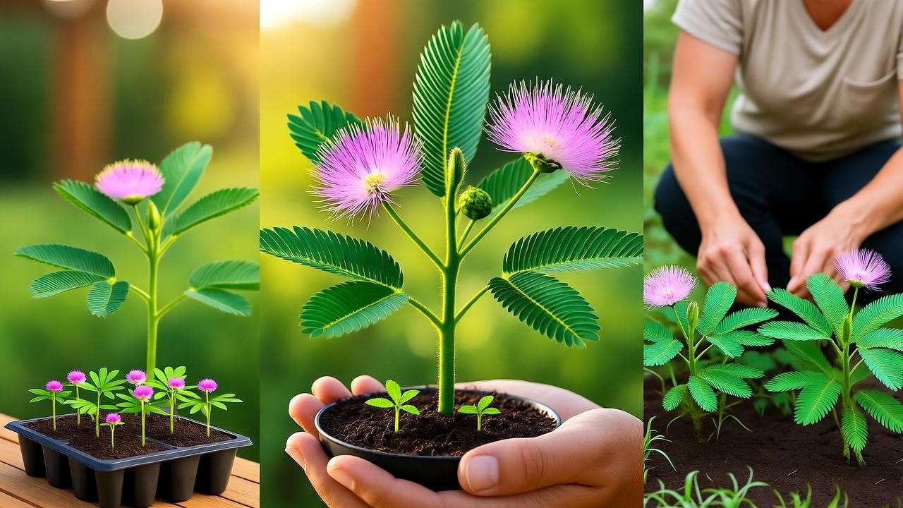 Sensative Plant Mimosa Pudica 200 Seeds Free Shipping!