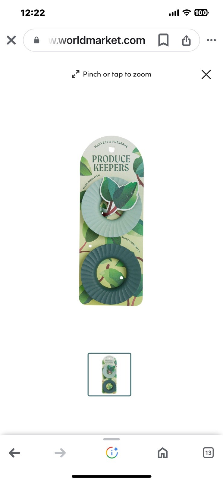 Modern Sprout/ Produce Keepers/ Set of 2