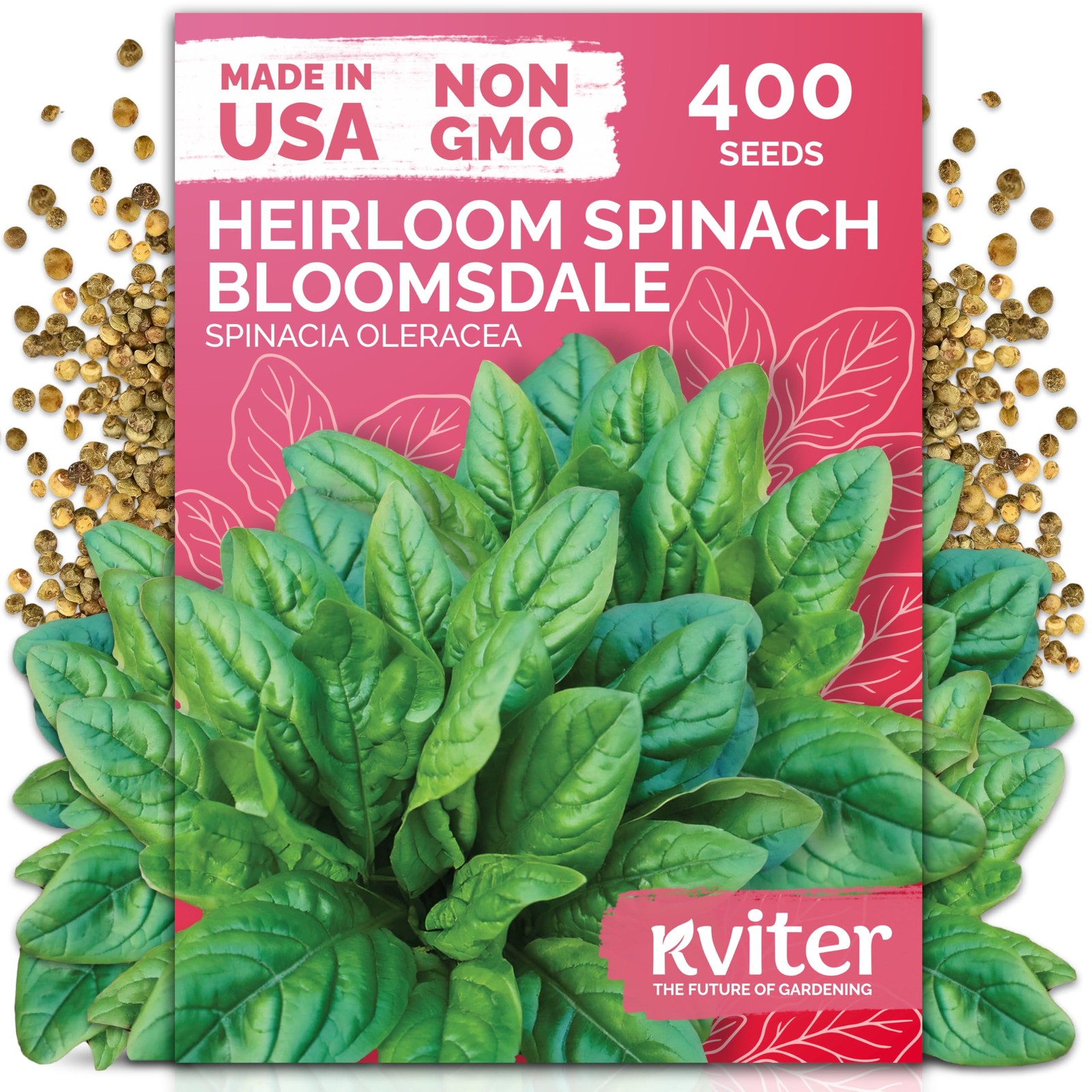 KVITER 400 Bloomsdale Spinach Seeds (Spinacia oleracea)