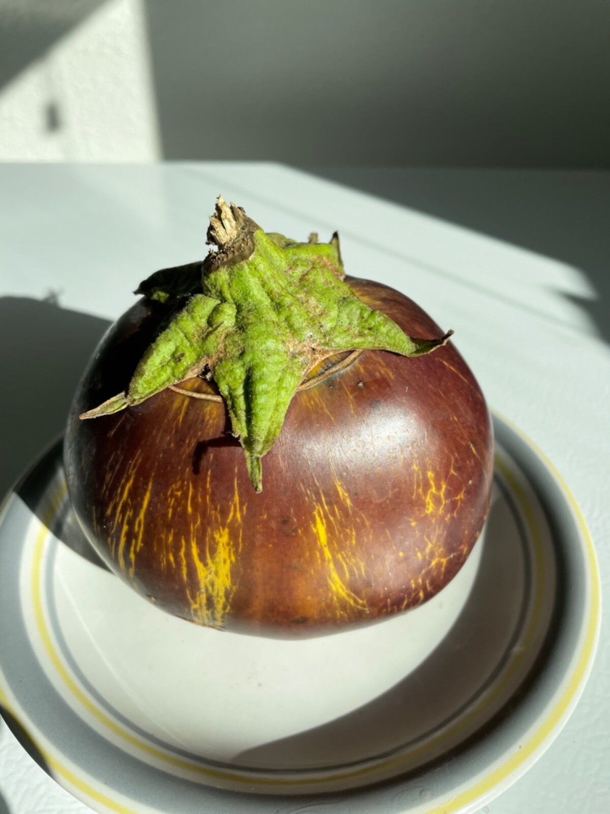 50 Aswad Eggplant Seeds Heirloom Organic Large Fruits