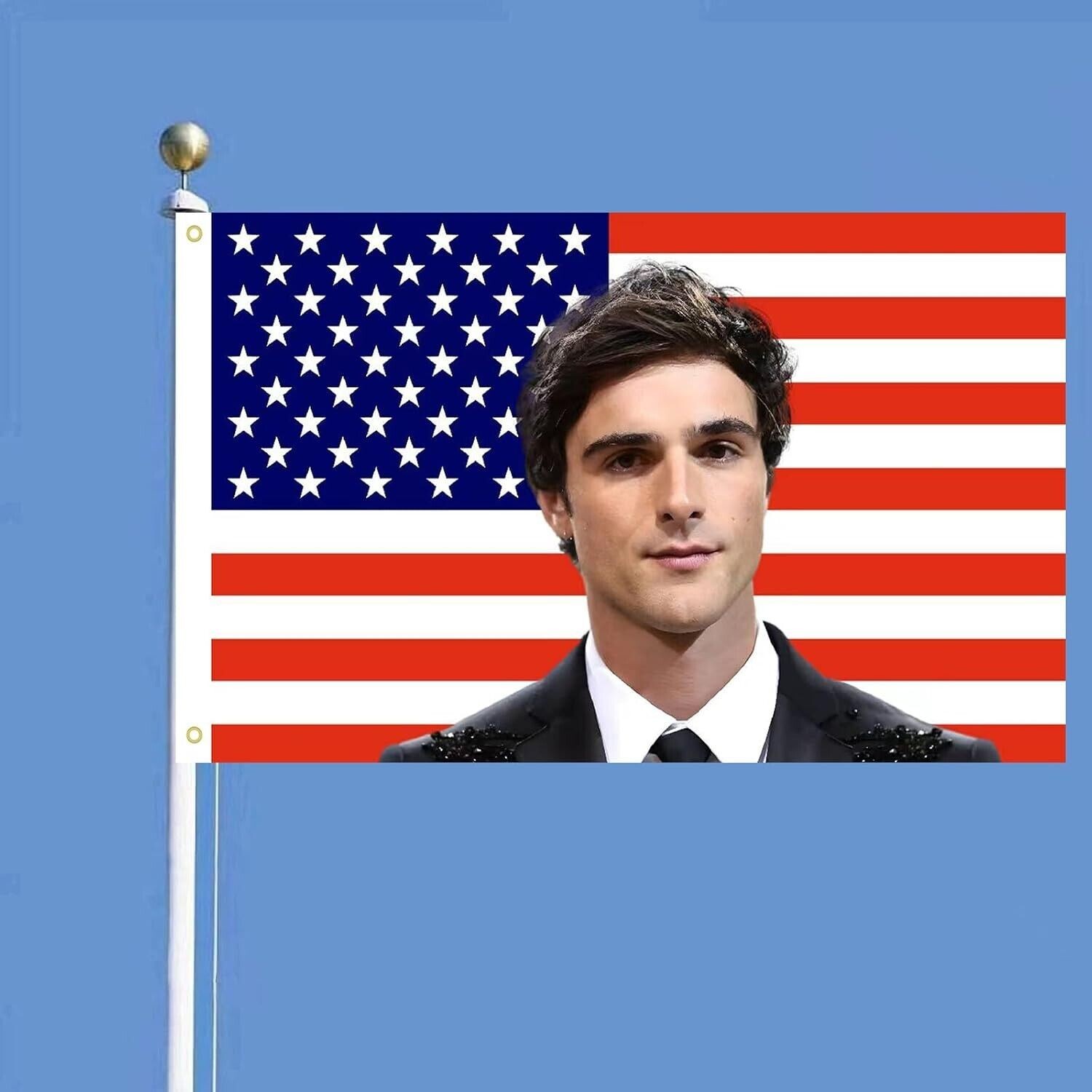 Jacob American Flag 3×5 Ft Outdoor Indoor Elordy USA Flag Tapestry for Bedroom L