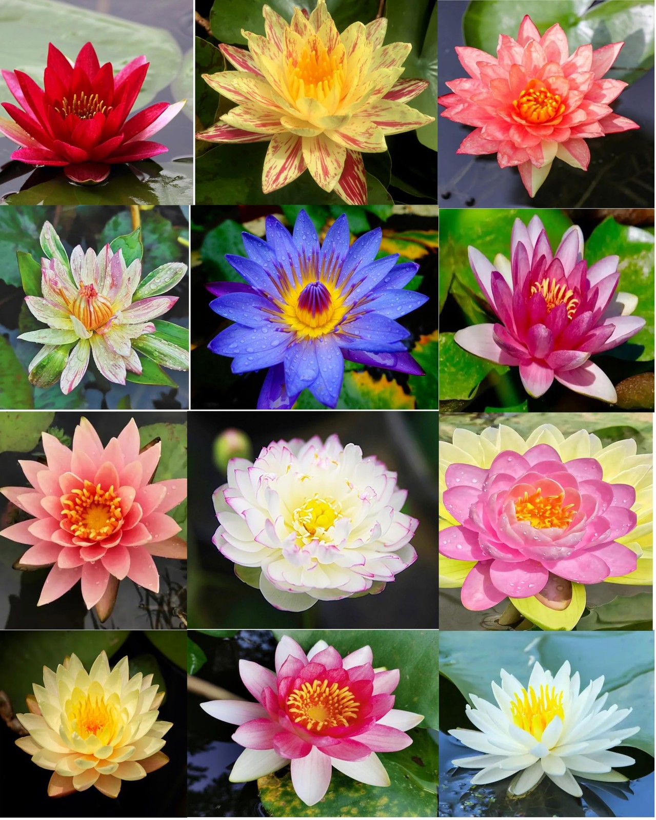 30 PCS Bowl Lotus Seeds Bonsai for Planting Water Lily mix color