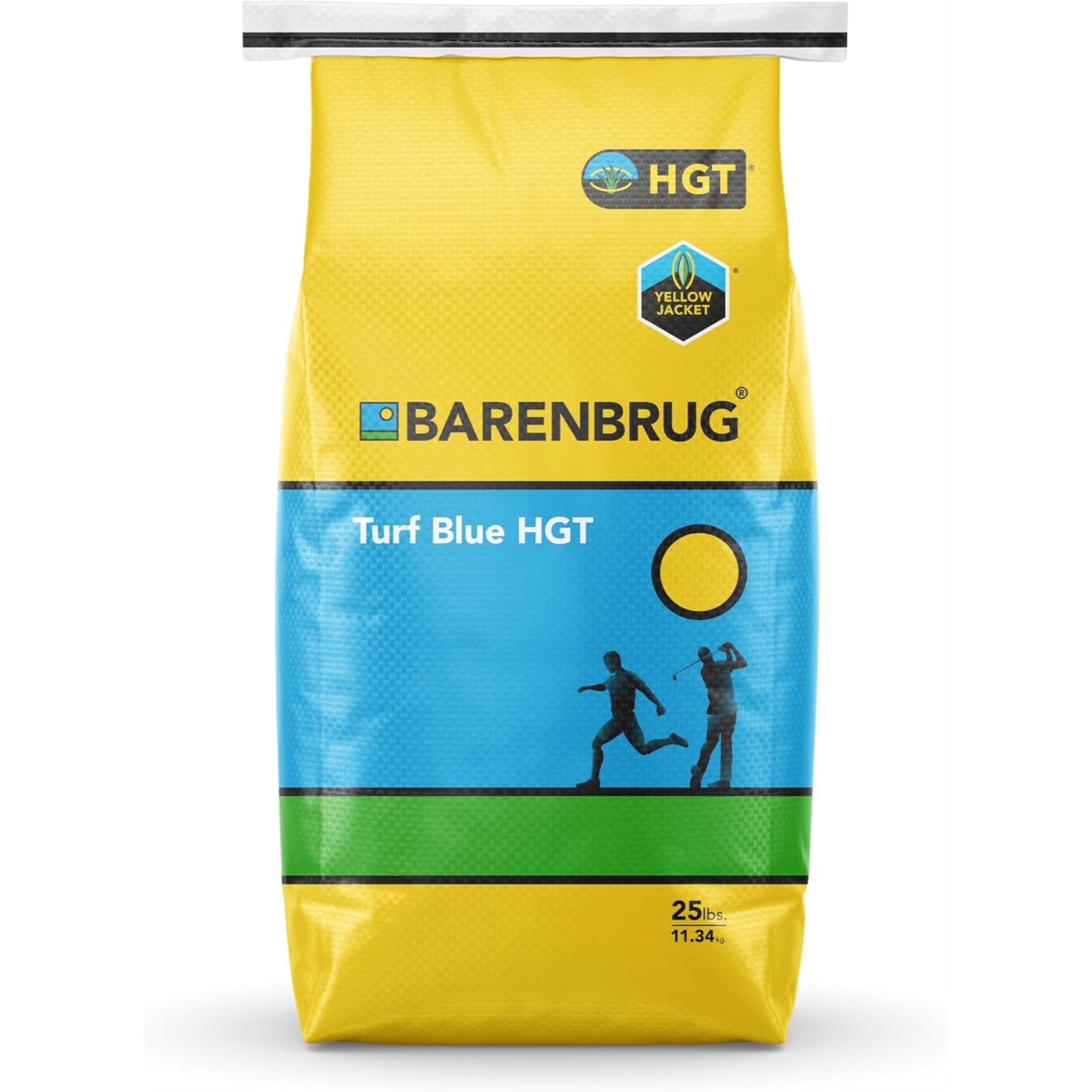 Barenbrug Turf Blue Grass with Yellow Jacket Seed Coating HGT Grass Seed, 25lb