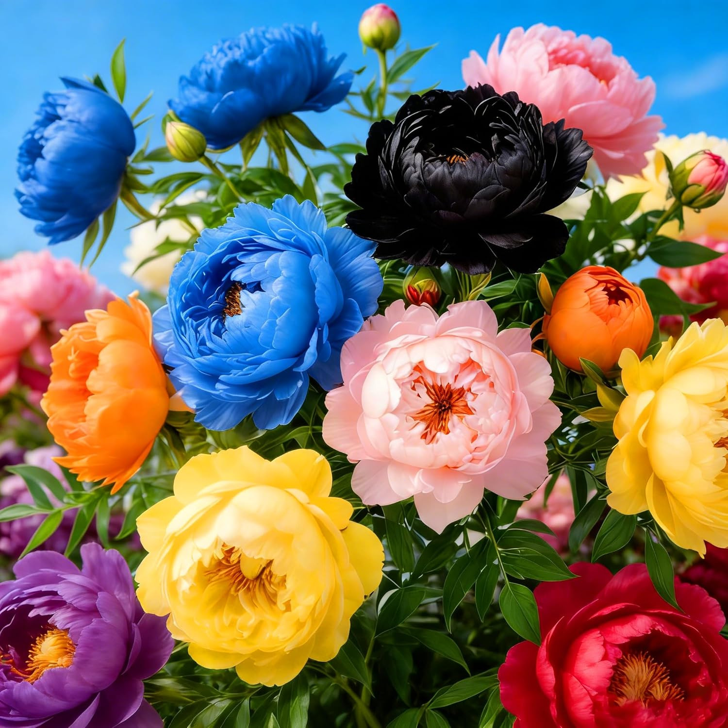 Mix Peony Seeds for Planting, 100+Pcs Rare Perennial Peony Flower Seeds Plants,