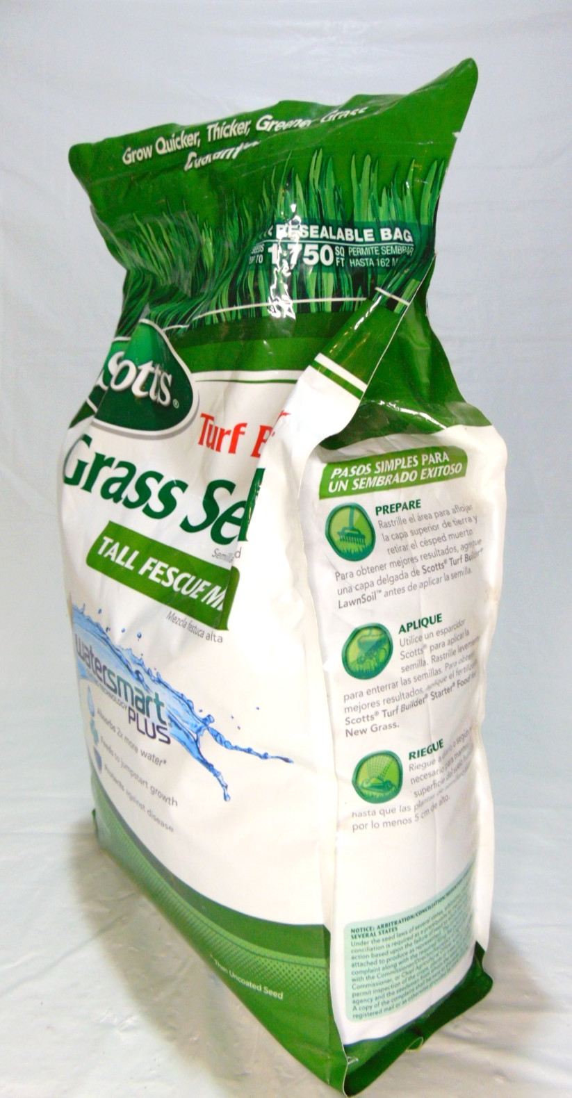 Scotts Turf Builder Grass Seed Tall Fescue Mix 7 lb Watersmart Plus