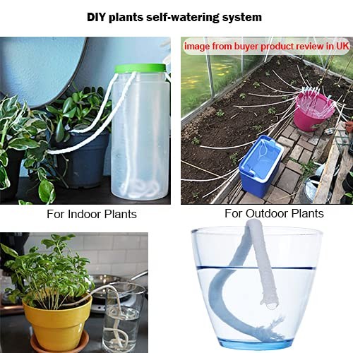 ORIMERC 50ft 1/4 inch Plants Self Watering Capillary Wick Rope Cord DIY Vacation