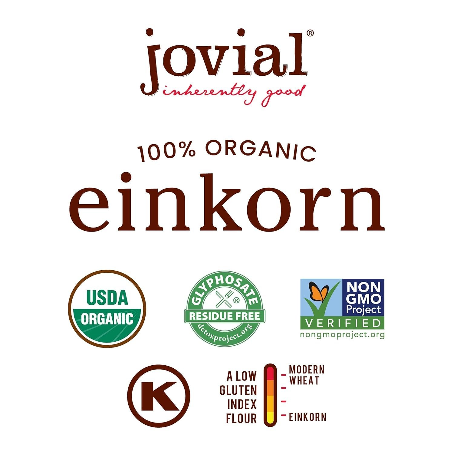 Jovial Organic Einkorn Unbleached All Purpose Flour – 32 Ounce (Pack of 4)