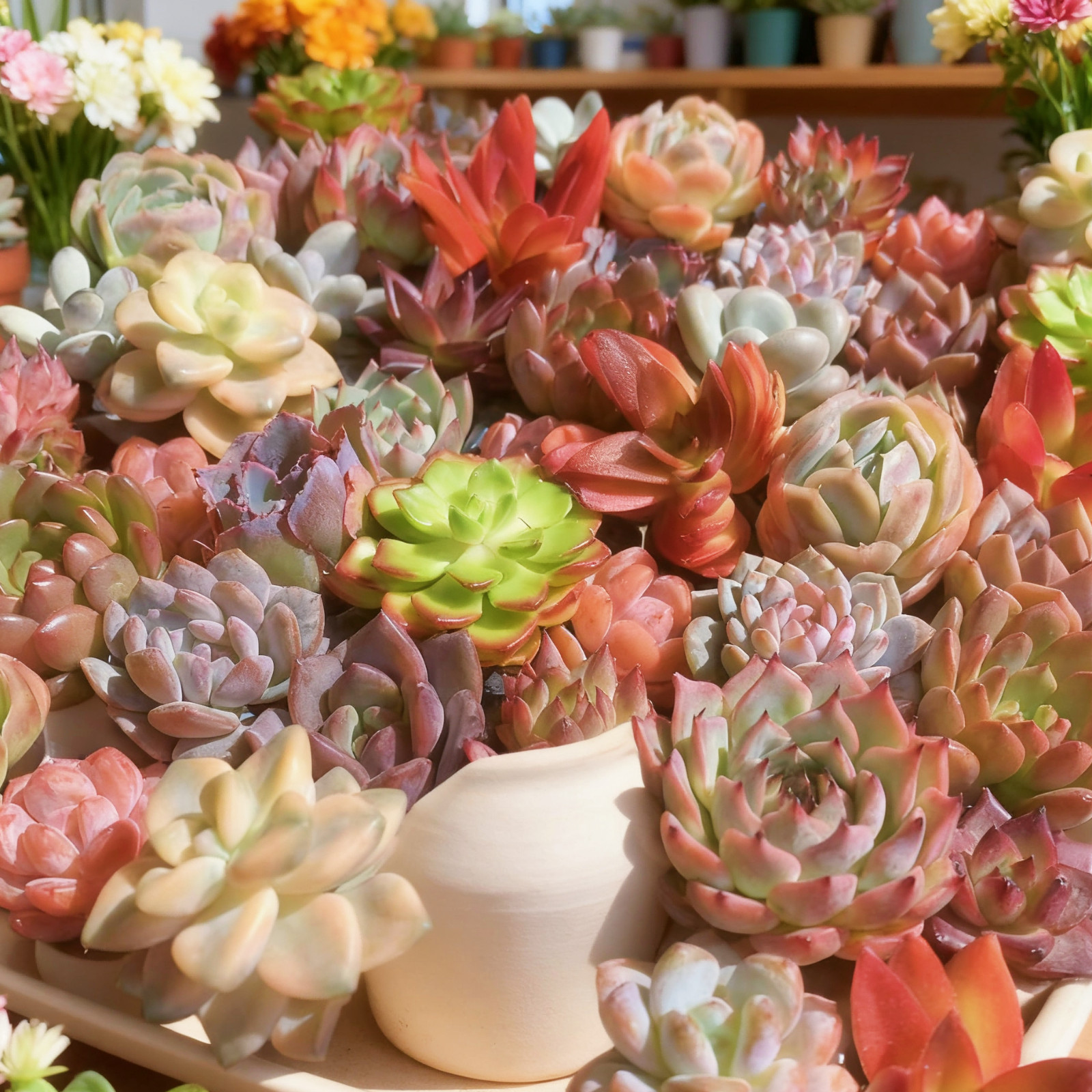 Succulent Plant Live Mix 6/12/24 Pcs Assorted, Bare Root Without Soil Pot,