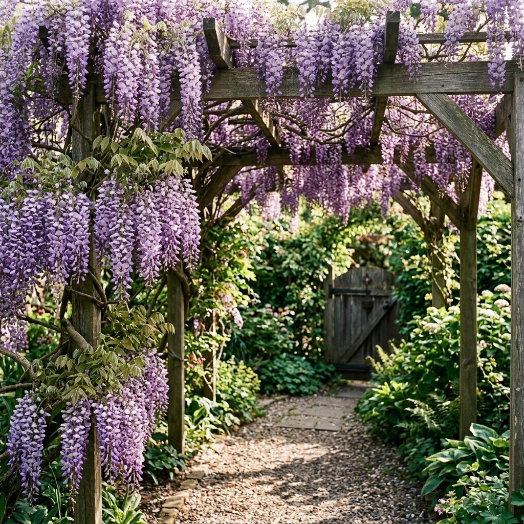 20pcs Wisteria Seeds Beautiful Ornamental Flower Seeds for Home Garden Yard Balc