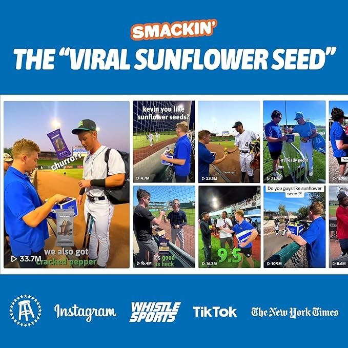 Smack’n Sunflower Seeds Variety Pack – Garlic Parmesan + Ranch (2 Each)