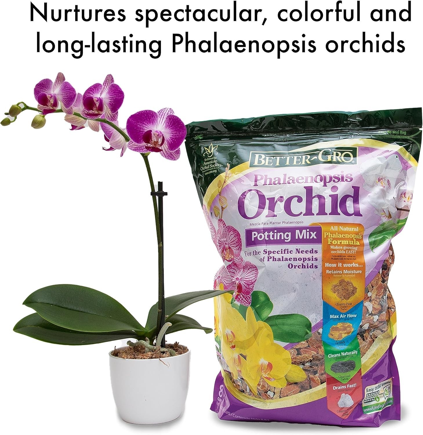 Sun Bulb 5011 Better-Gro Phalaenopsis Orchid Mix 8 Quarts