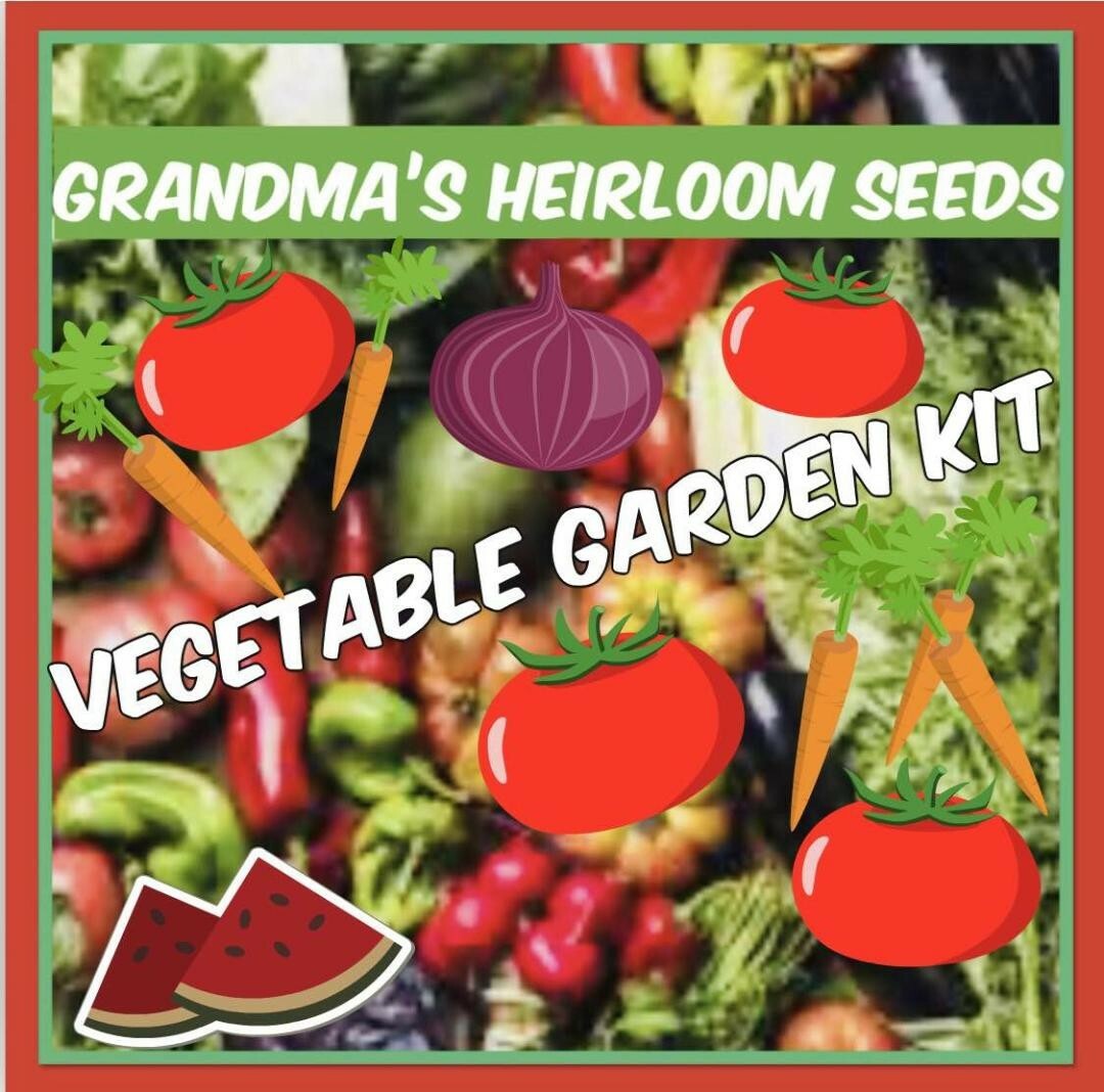 Pack of 25-Grandma’s Heirloom Survival Non GMO Vegetable Garden Seeds 