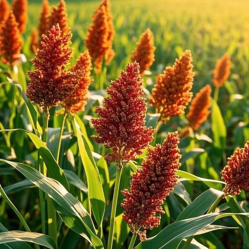 Sweet Sorghum Seeds 300Pcs – Easy Growing, High Yield, Non-Gmo, Ideal for Home G