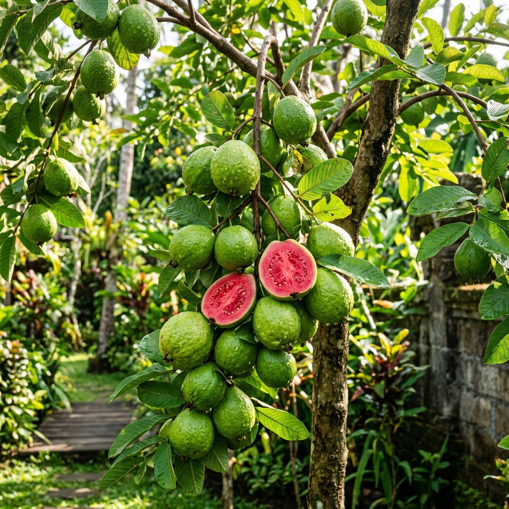 100 Tropical Red Guava Seeds for Planting – Non-GMO, Exotic & Delicious Fruit