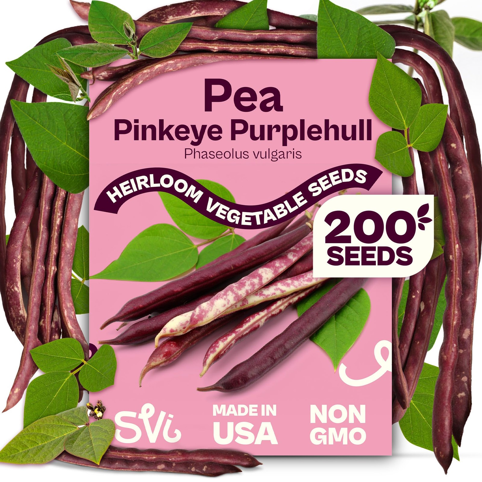 SVI 200 Mississippi Pinkeye Purplehull Pea Seeds (Vigna Unguiculata) – Purple