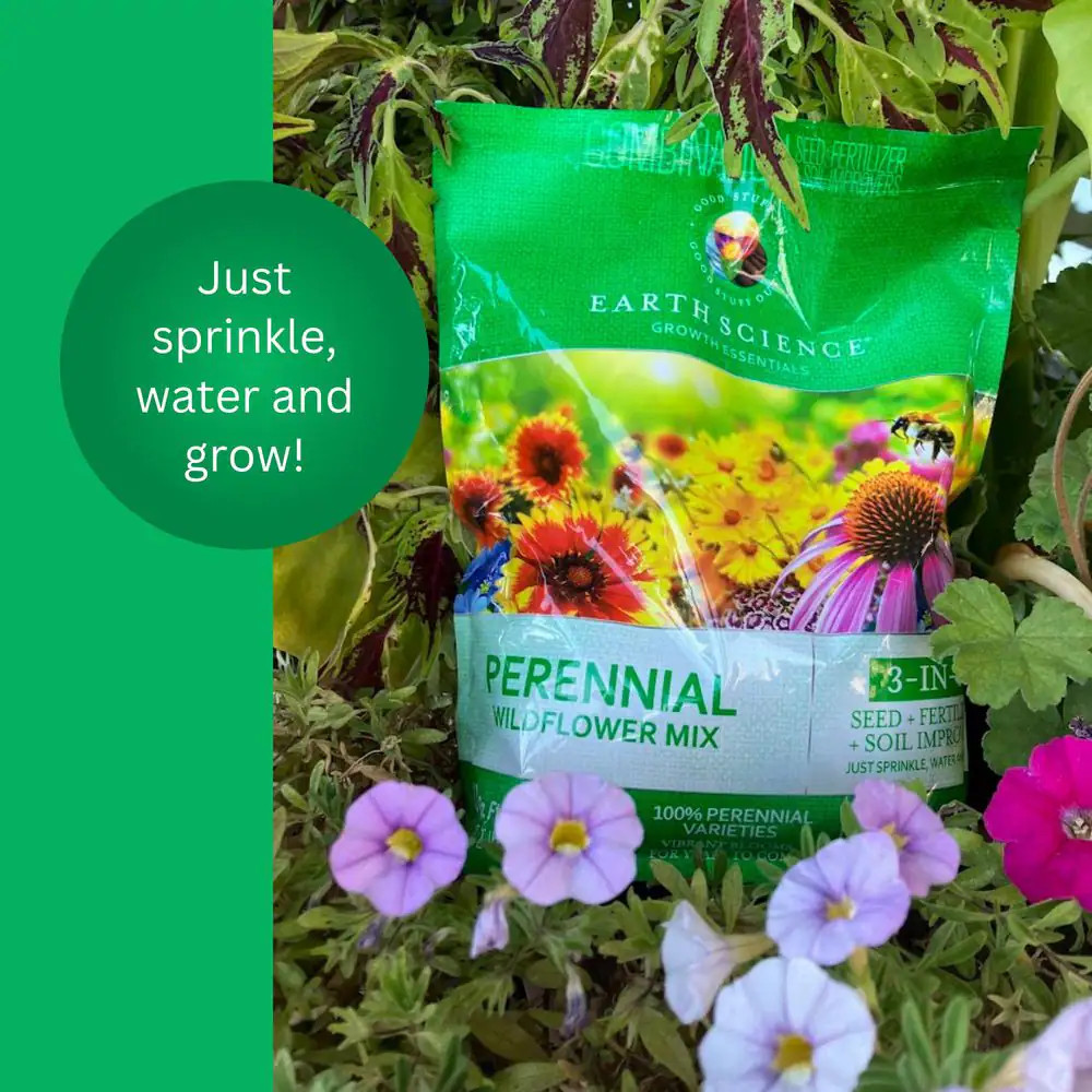 2 Lbs. Perennial All-In-One Wild Flower Mix with Seed, Plant Food and Soil Condi