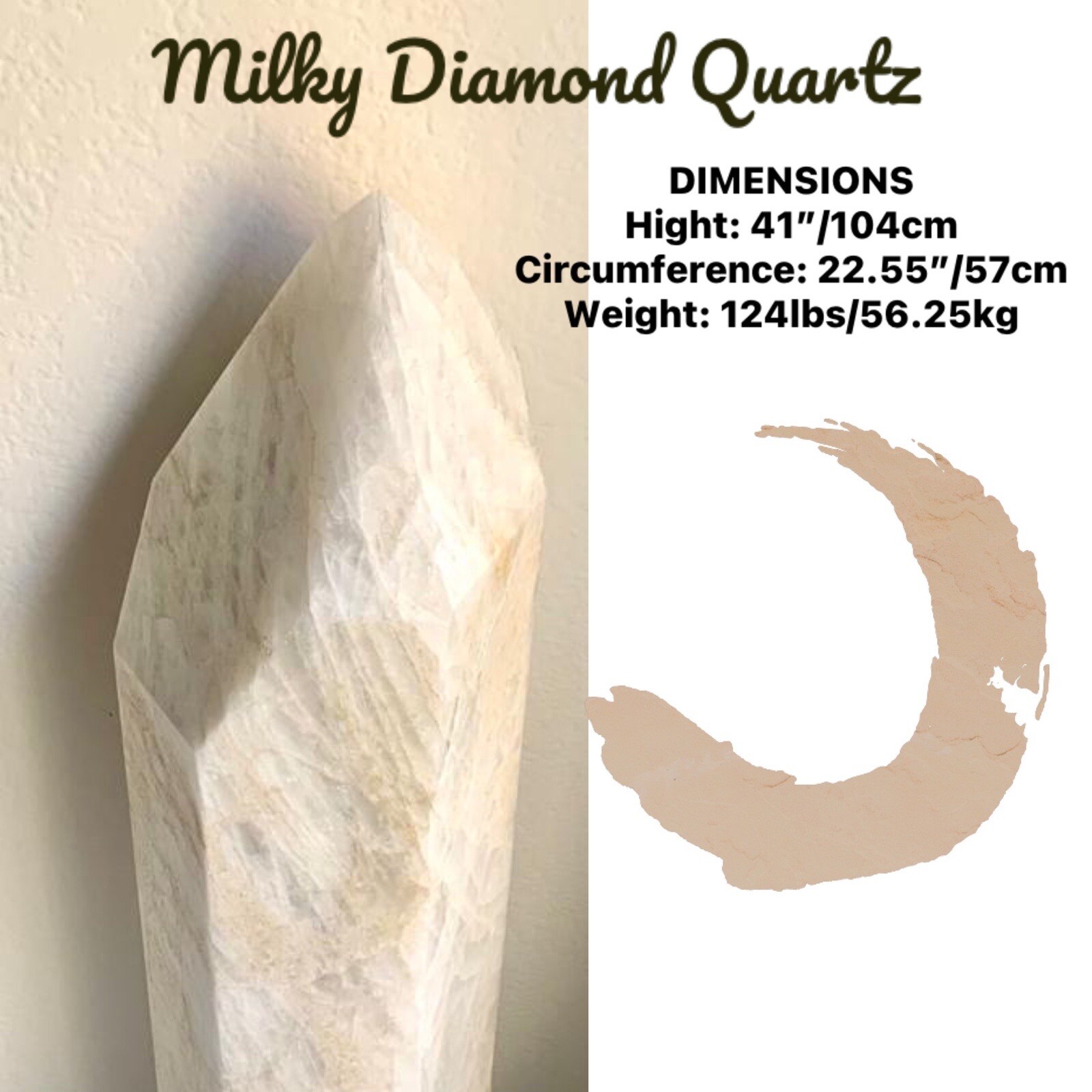 💎White Quartz Crystal – Diamond Milky Quartz