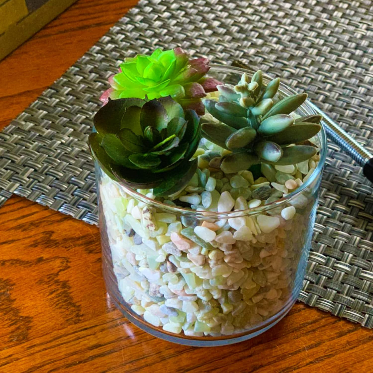 18Lb Jade Bean Pebbles,1/4 Inch Cactus Bonsai DIY Rocks, Natural Succulent Rock
