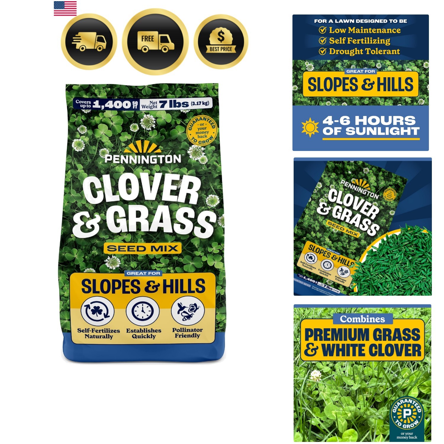 Smart Seed Clover and Grass Mix 7 lb