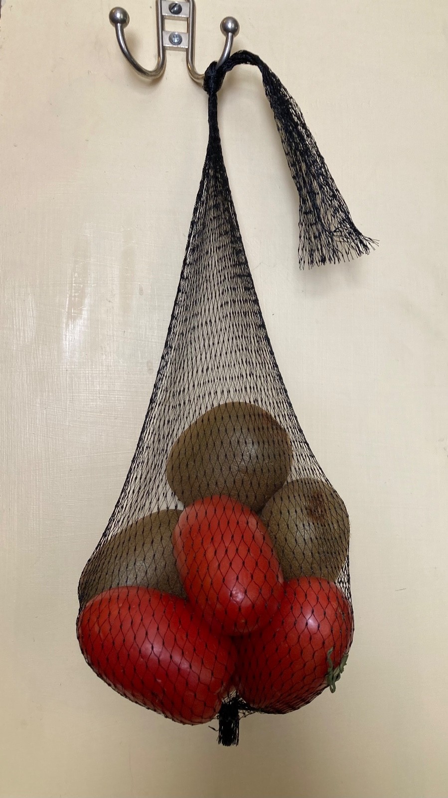 2 New Polymesh Produce Bags, 24” long, Black