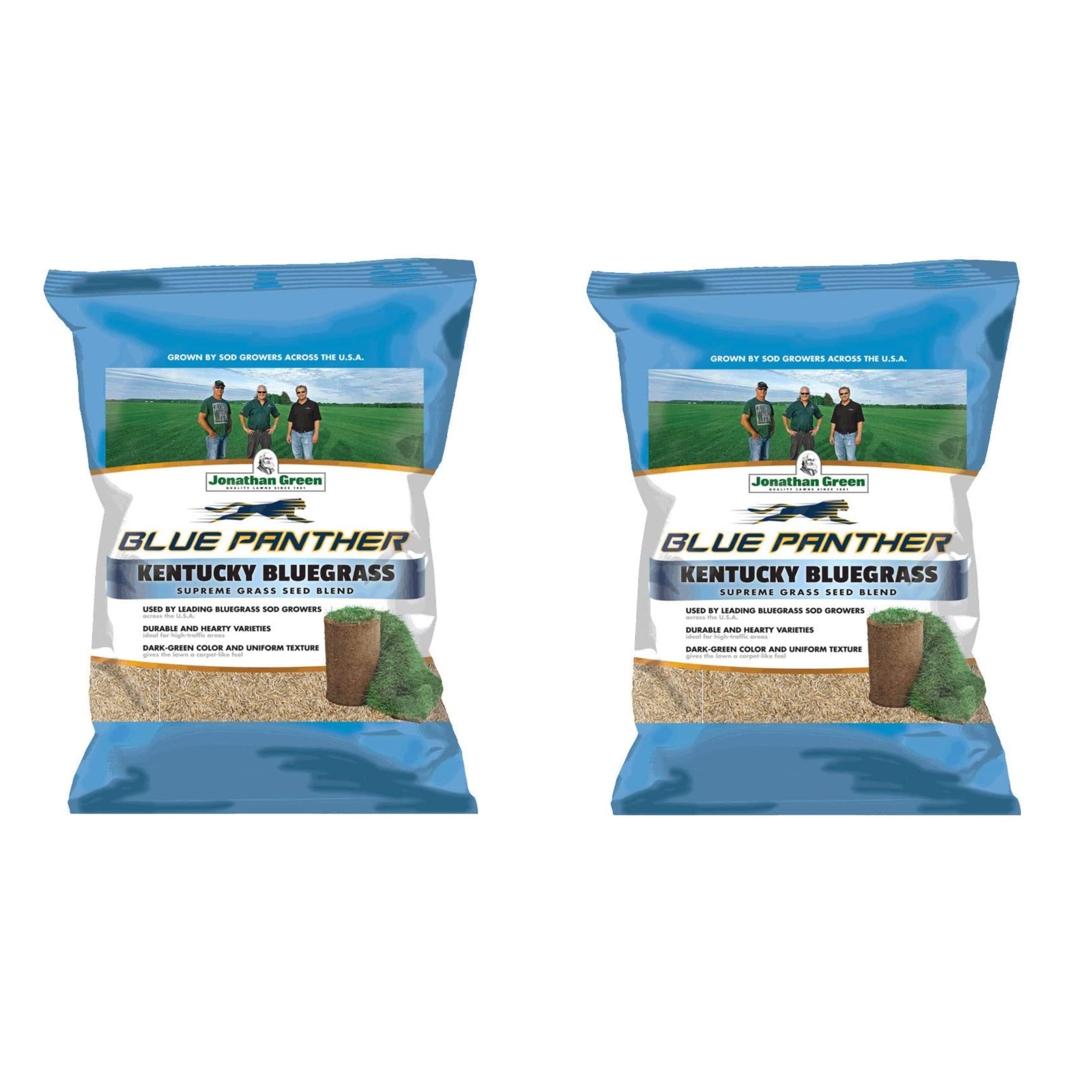 Jonathan Green (#11980) Blue Panther Kentucky Bluegrass Seed – 25lb bag, 2 Pack