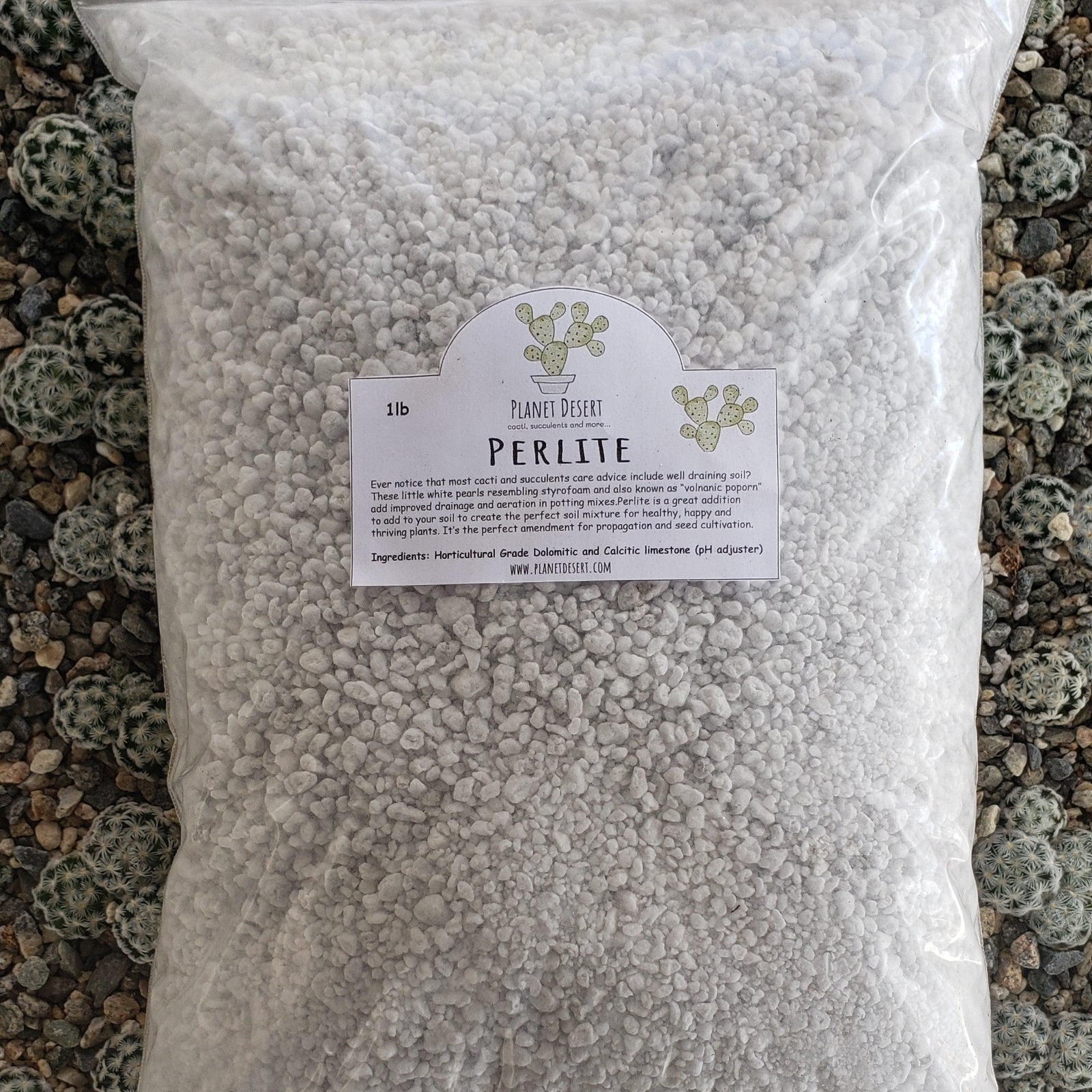 Perlite 4 Quarts porosity soil amendment for cactus and succulents cactus Cacti