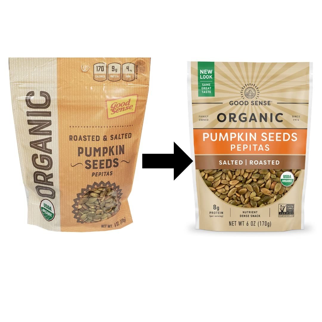 Gourmet Roasted & Salted 6oz Organic Pumpkin Seeds – Perfect Healthy Snack