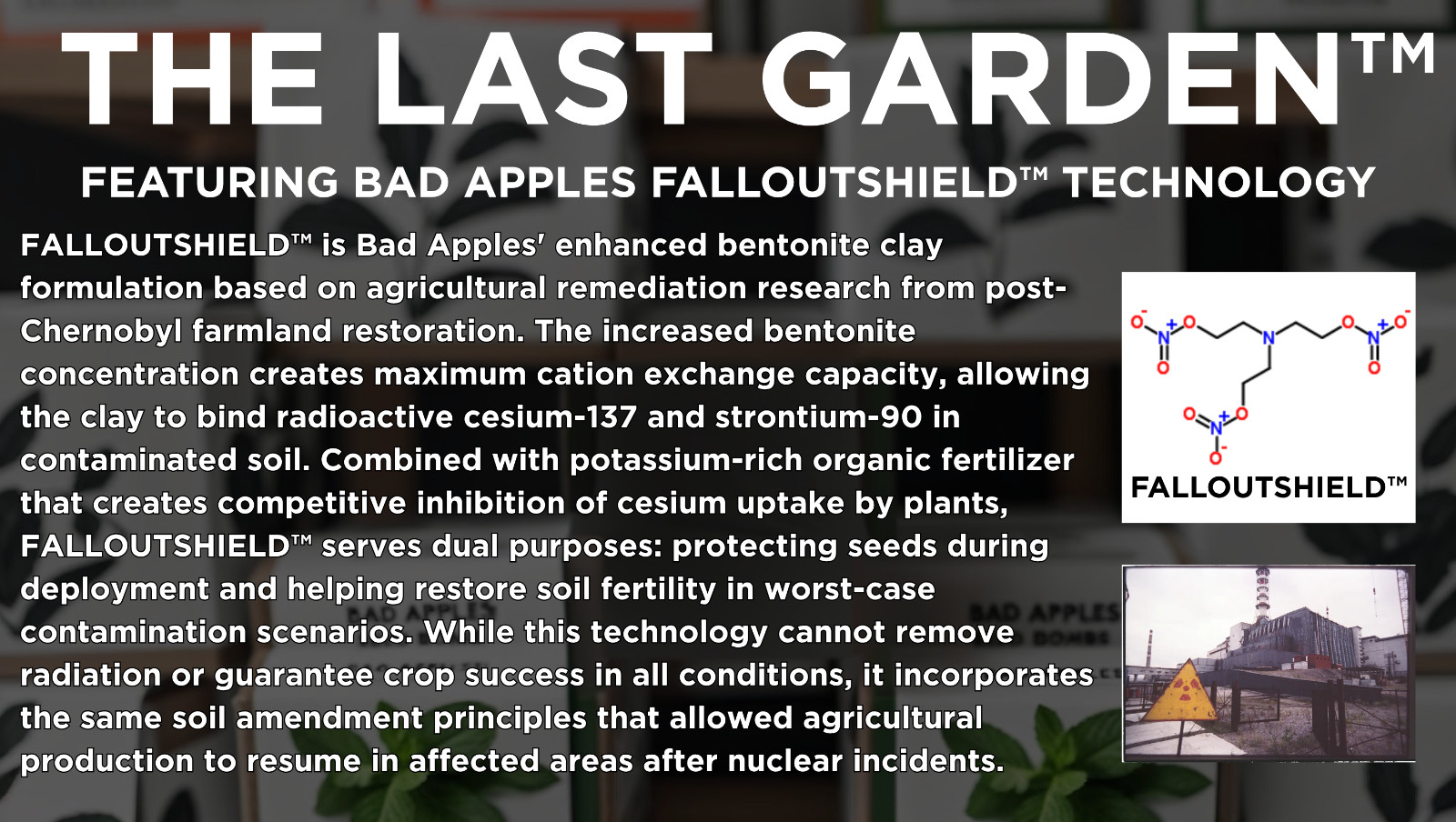 Bad Apples THE LAST GARDEN™ Emergency Survival Food Kit Seed Bombs Prepper Gift