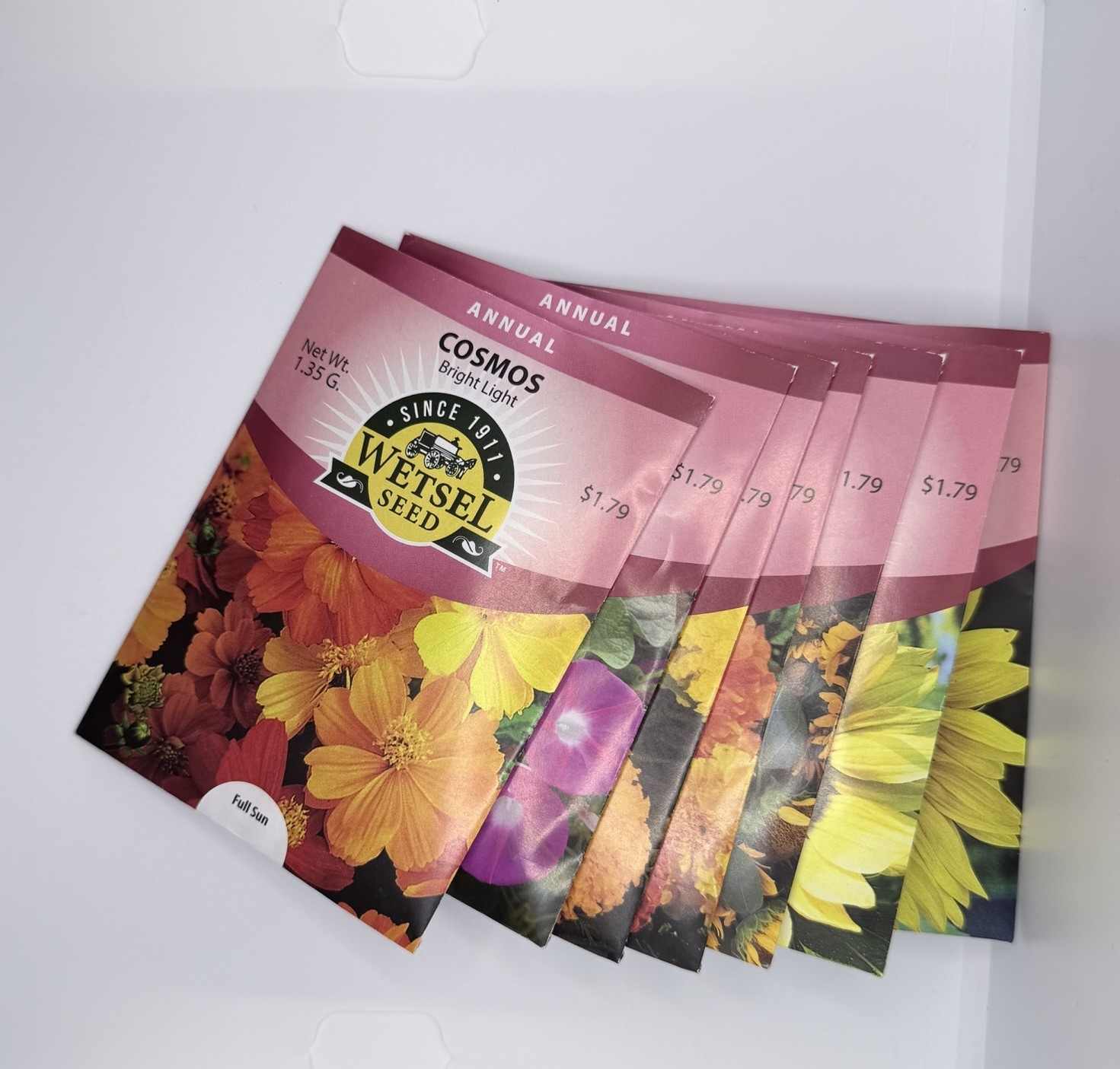 Flower Seed packet (varieties) Annual by Wetsel seed