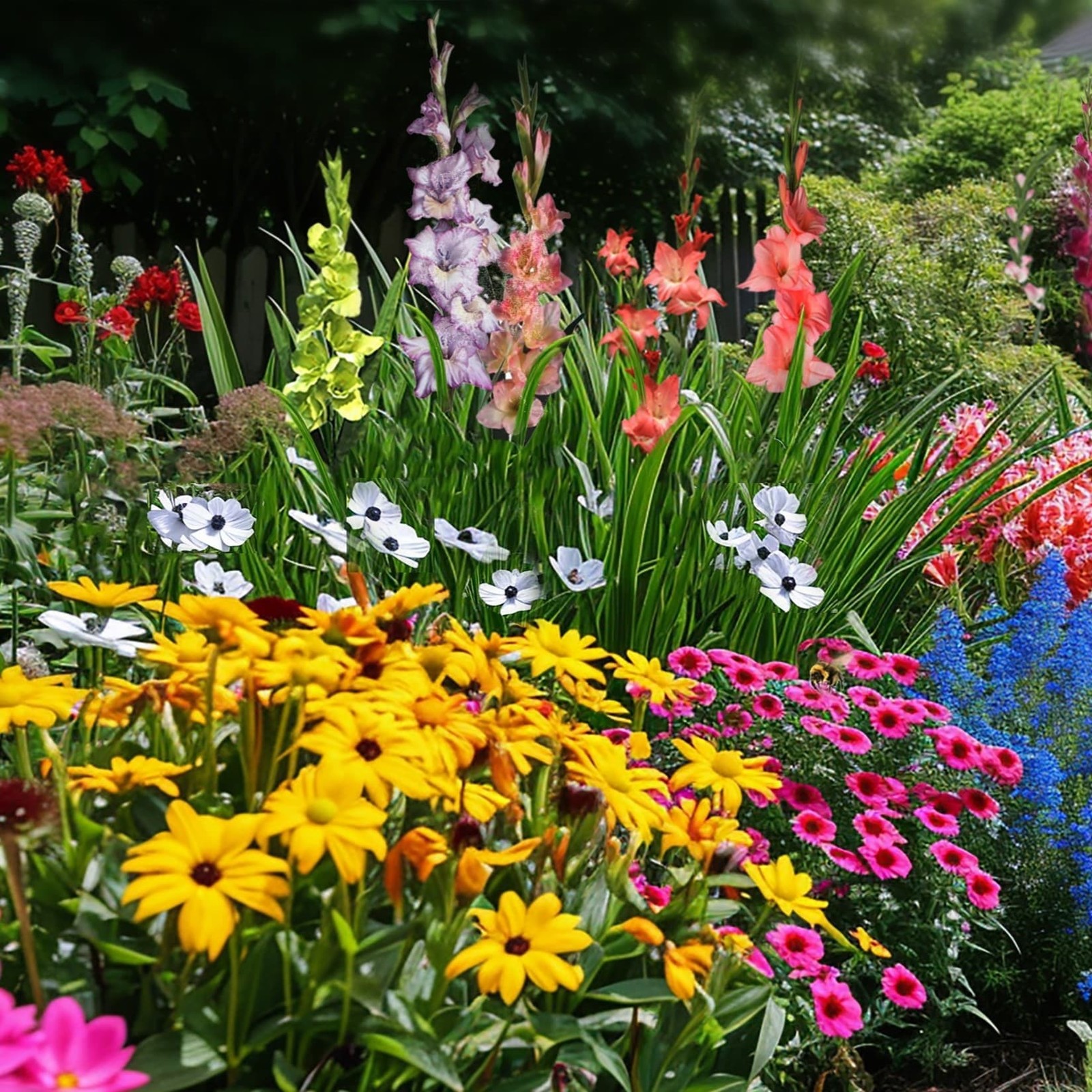 Bee and Butterfly Blooming Collection 100 Bulbs Featuring 4 Varieties of Flowers