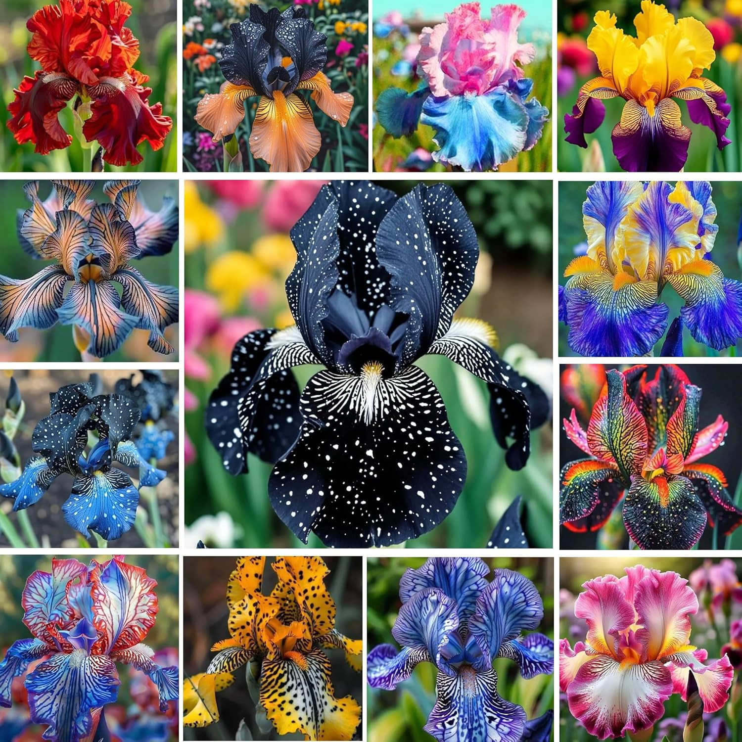 200+Mixed Rare Iris Flower Seeds to Plant Outdoor- Perennial Beautiful Blooms