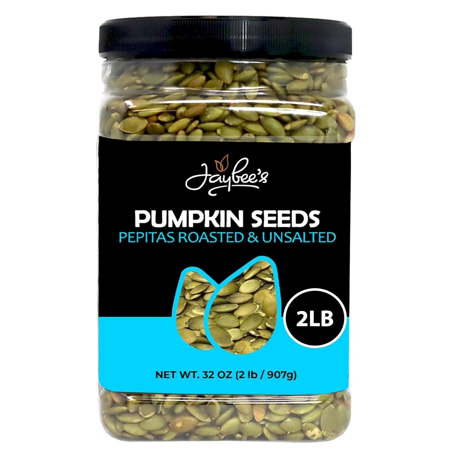 Nutritious Roasted Unsalted Pepitas – 32 oz Gourmet Pumpkin Seeds for Recipes