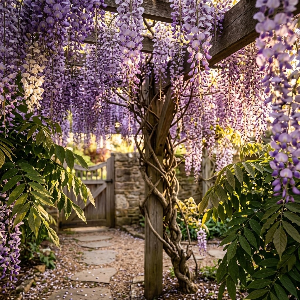 20pcs Wisteria Seeds Beautiful Ornamental Flower Seeds for Home Garden Yard Balc