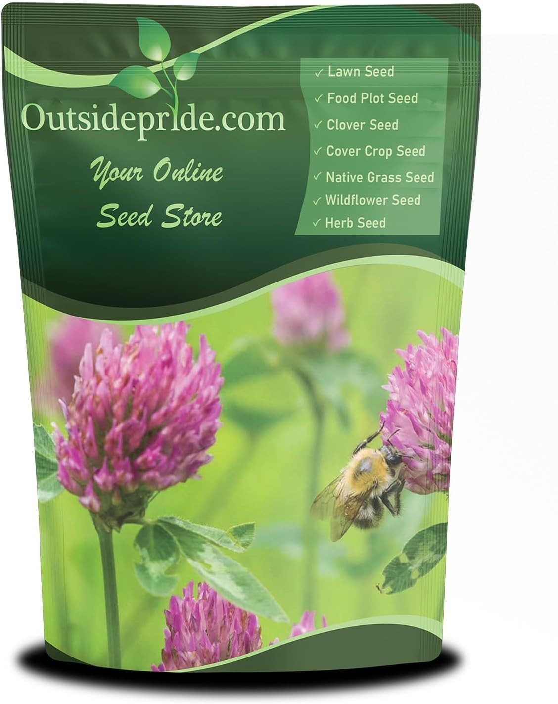 5 lbs Nitrocoated Red Clover Seeds – Drought Tolerant & Pollinator-Friendly