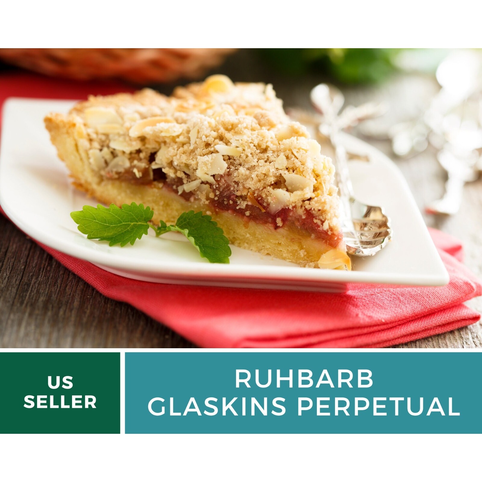 Rhubarb, Glaskins Perpetual – Heirloom Seeds – GMO Free (Rheum rhabarbarum)