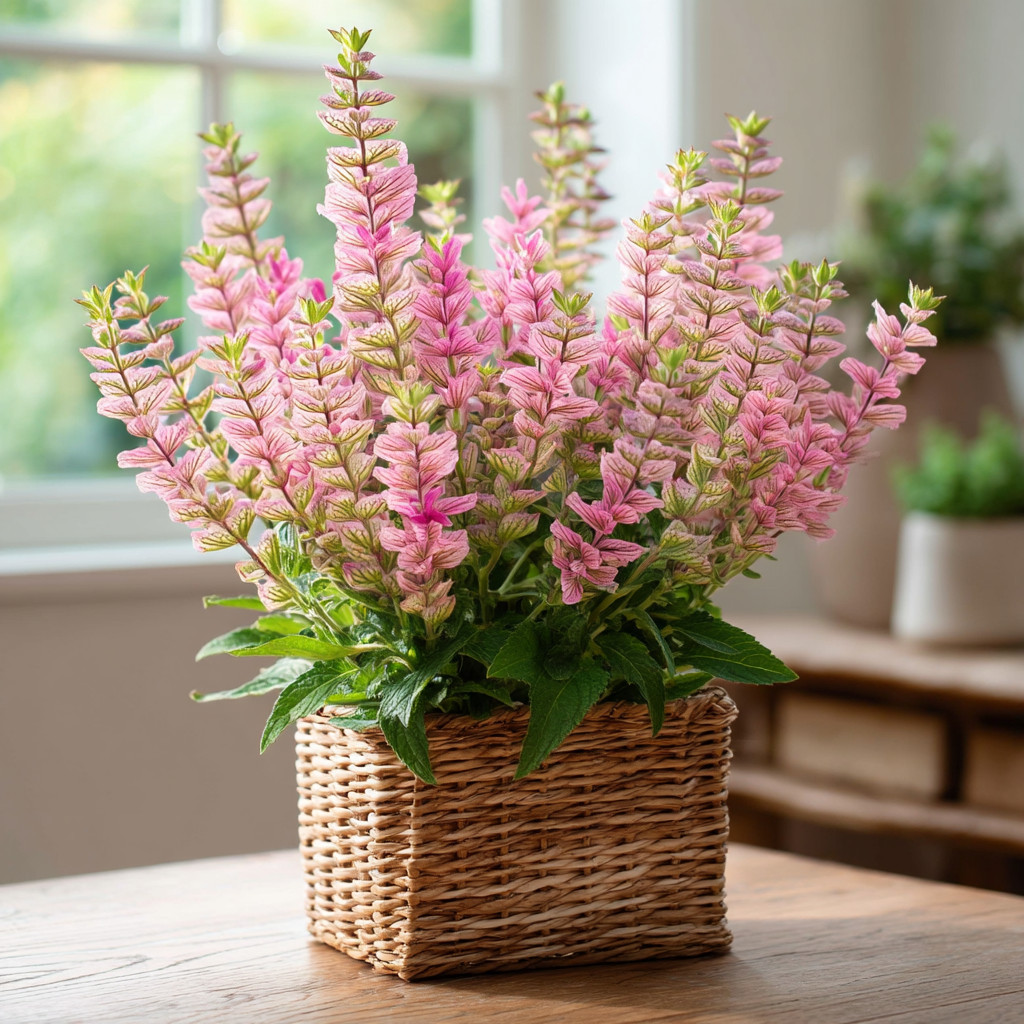 Pink Sundae Salvia 50 Seeds | Soft Pink Flower Spikes