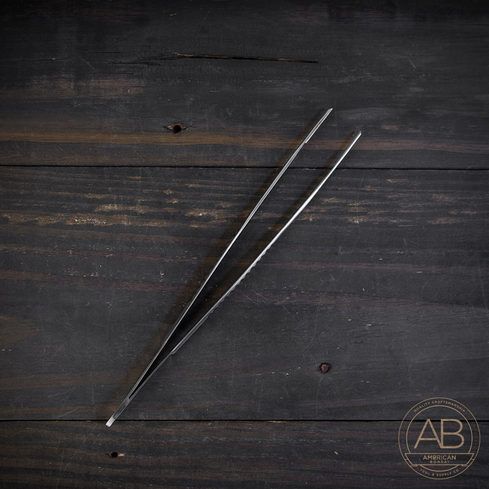 American Bonsai Stainless Steel STRAIGHT Tweezers