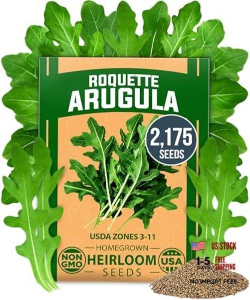 Roquette Seeds Bulk Mix | 2,175+ Heirloom Non-GMO Flower Seed 1-Pack Arugula