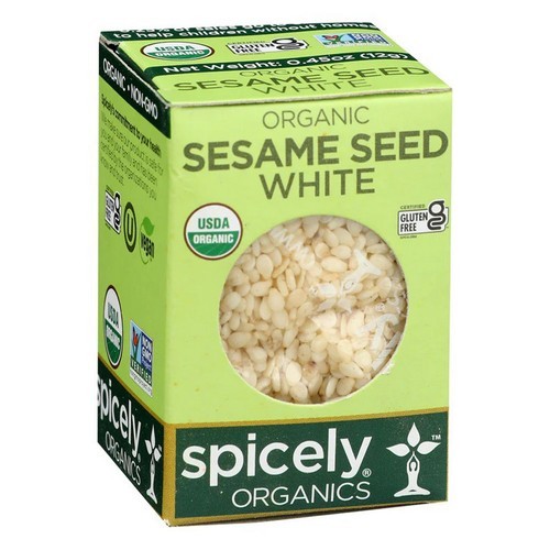 Organic Sesame Seed White 0.45 Oz (Case Of 6)
