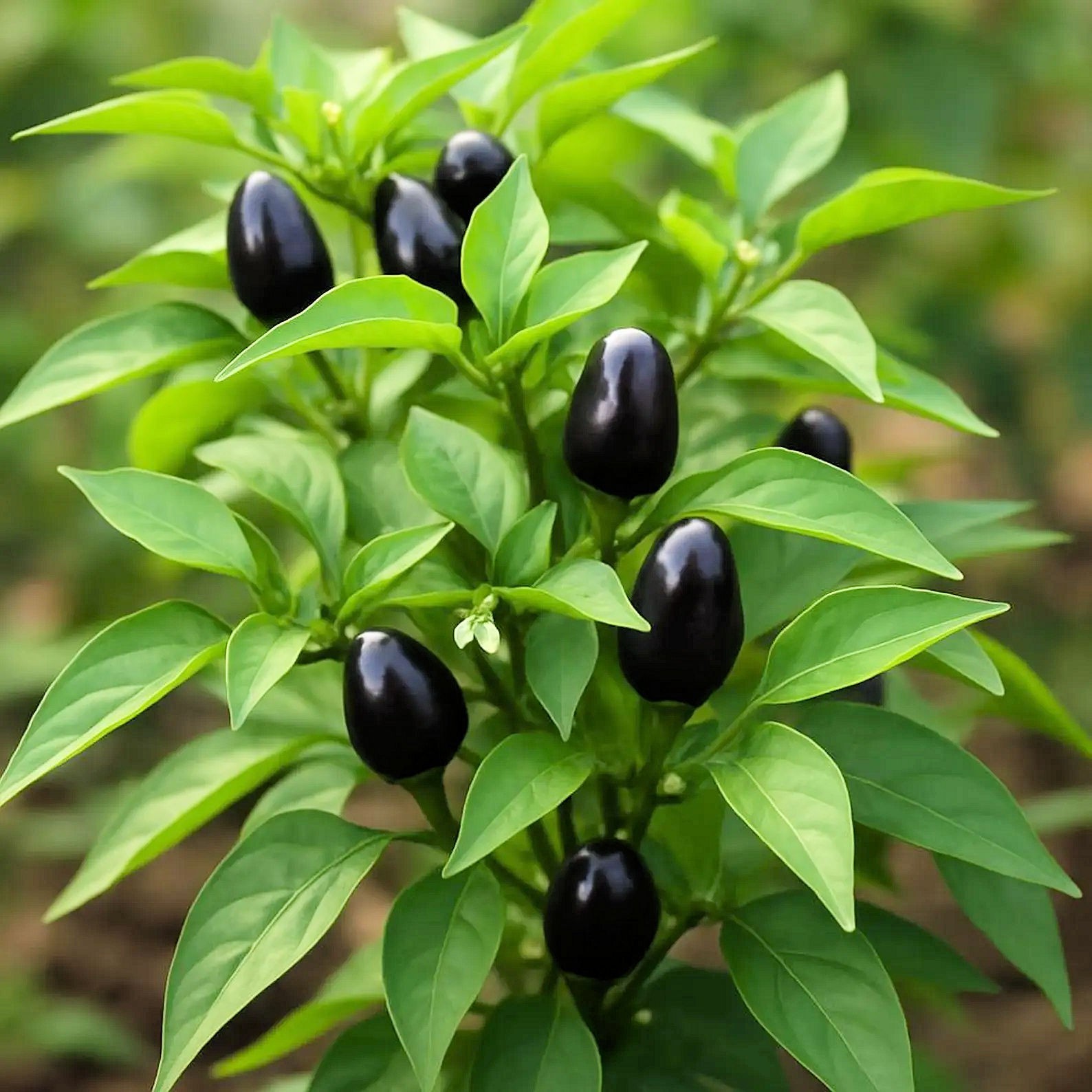 10 Heirloom Royal Black Pepper Seeds! Edible and Ornamental