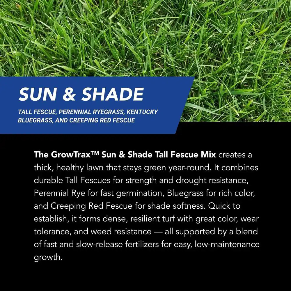 GrowTrax Sun & Shade Grass Seed Mat 100 Sq Ft Lawn Repair Roll