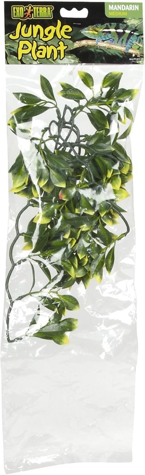 Mandarin Hanging Plastic Terrarium Plant – Realistic Decoration for Reptiles
