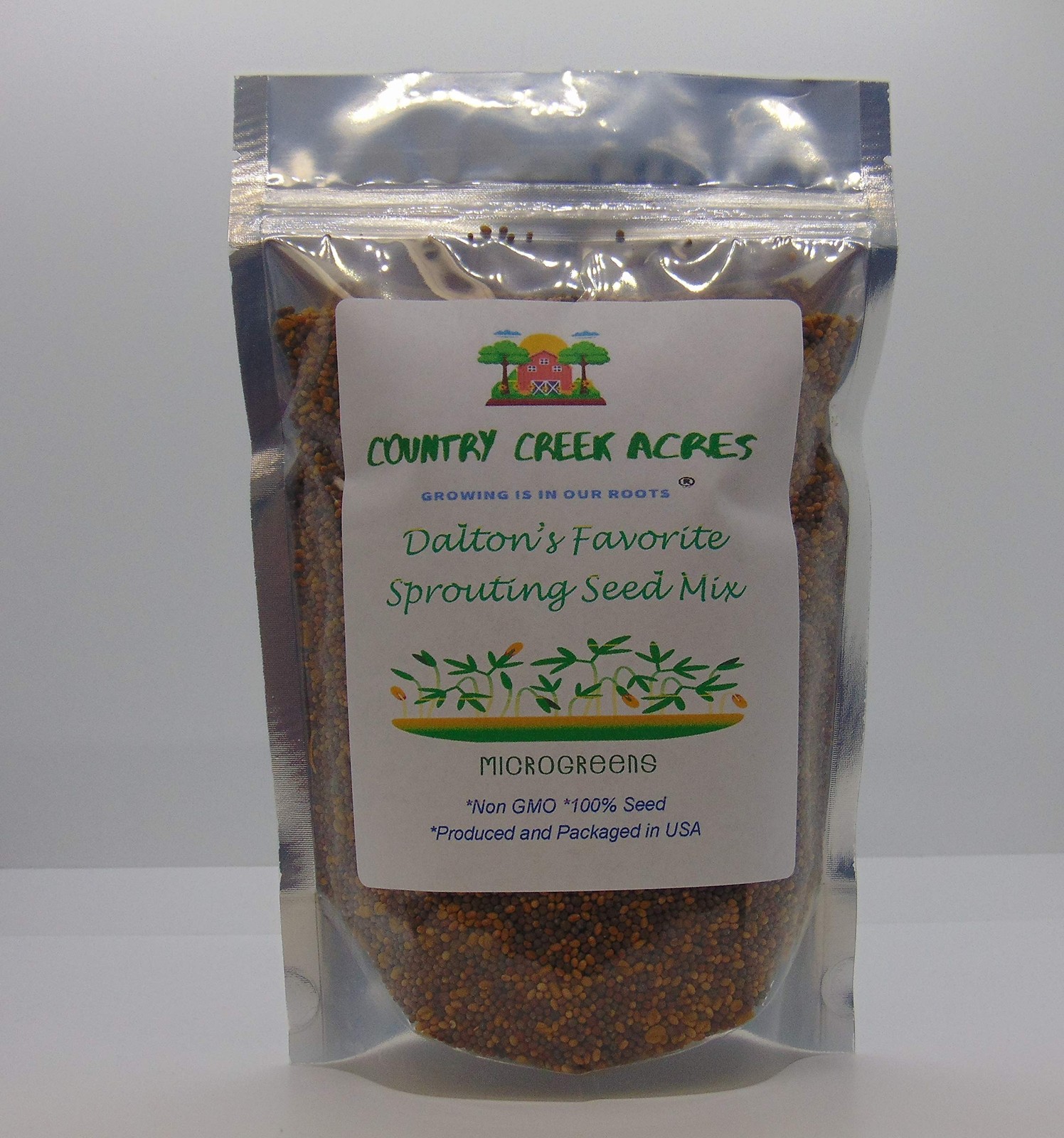Dalton’s Sprouting Mix – Non-GMO Broccoli, Clover & Fenugreek Seeds, 16 oz