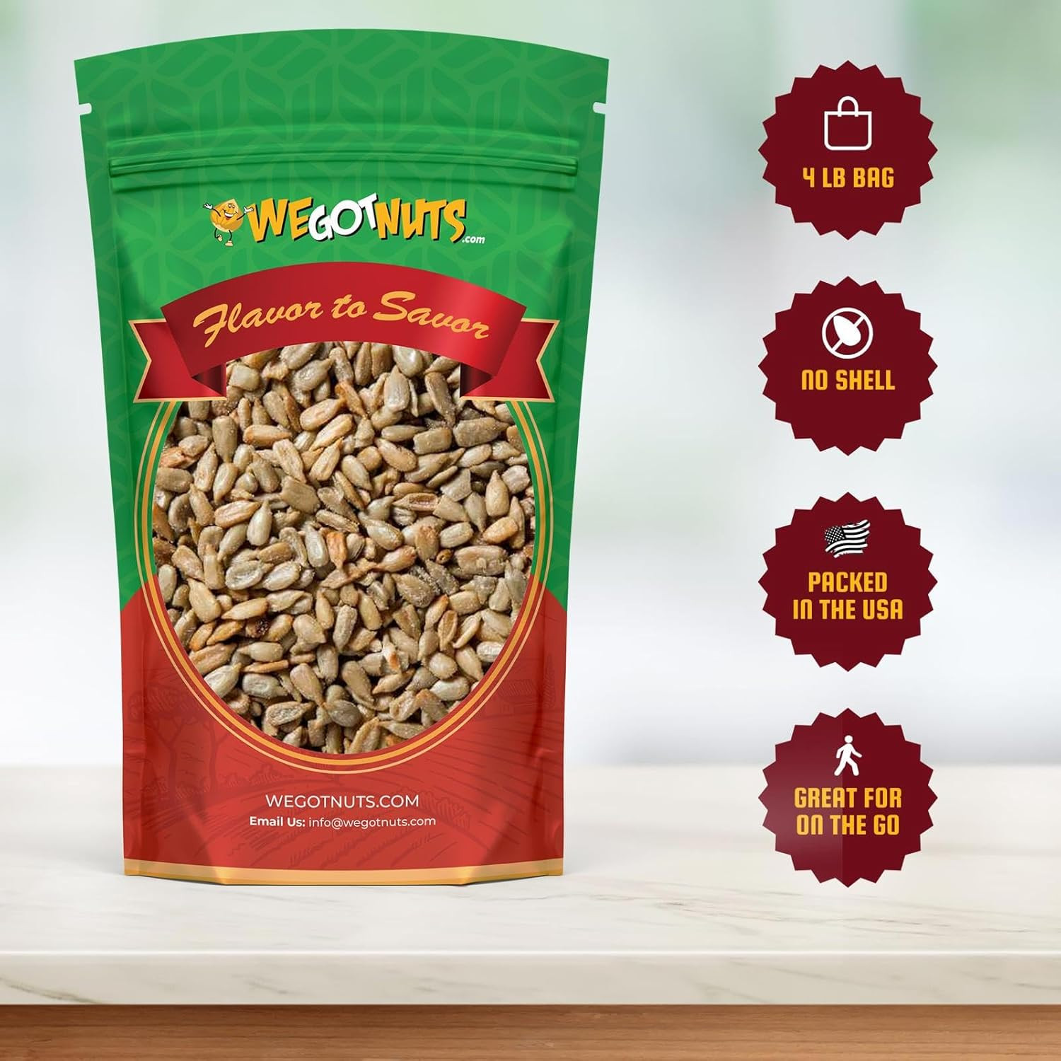 Sunflower Seeds Roasted & Unsalted (No Shell) 4 LB
