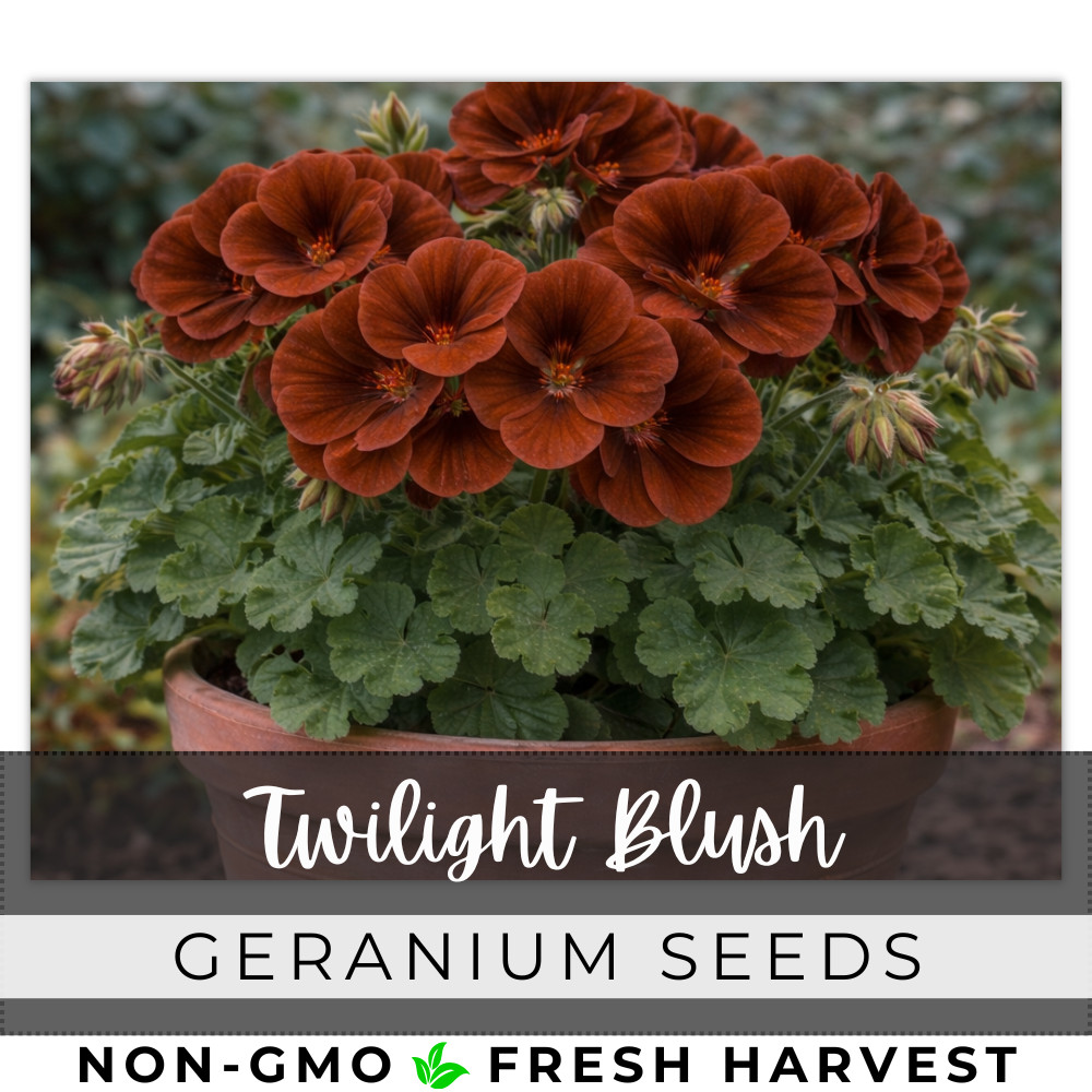 100+ Geranium Seeds – Twilight Blush – Fragrant – Fresh Flower Seeds Non GMO