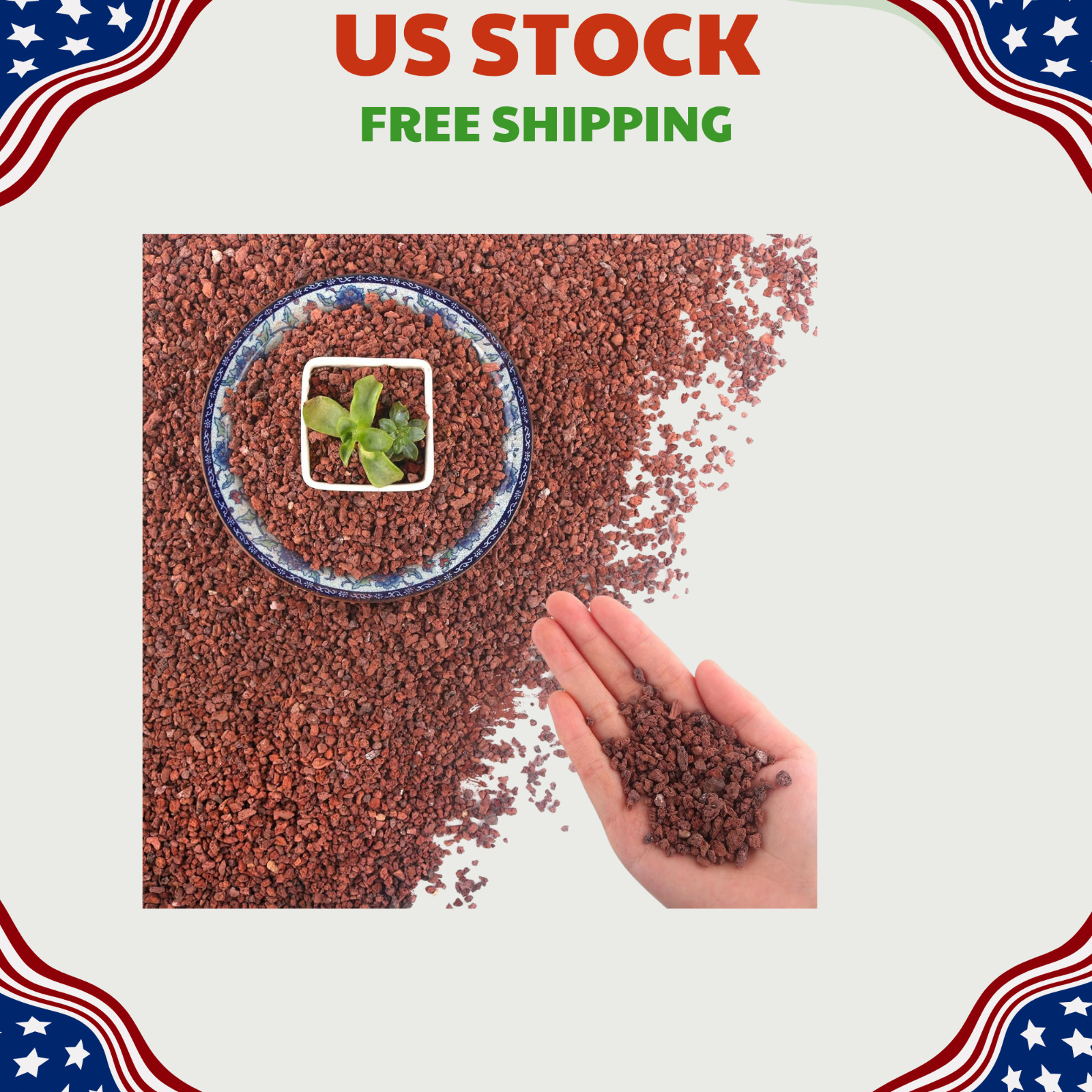 NEW 45Lb Horticultural Lava Rock Succulent Cactus Soil Amendment Aquarium Draina